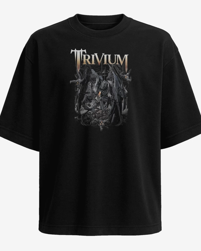 Polera Oversize Trivium Through Blood and Dirt and Bones