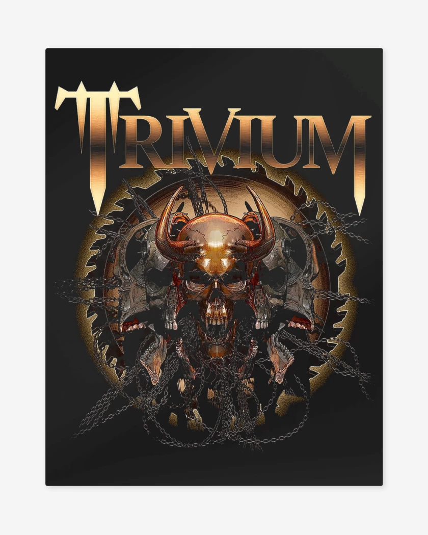 Print metalico Negro de Trivium Gear