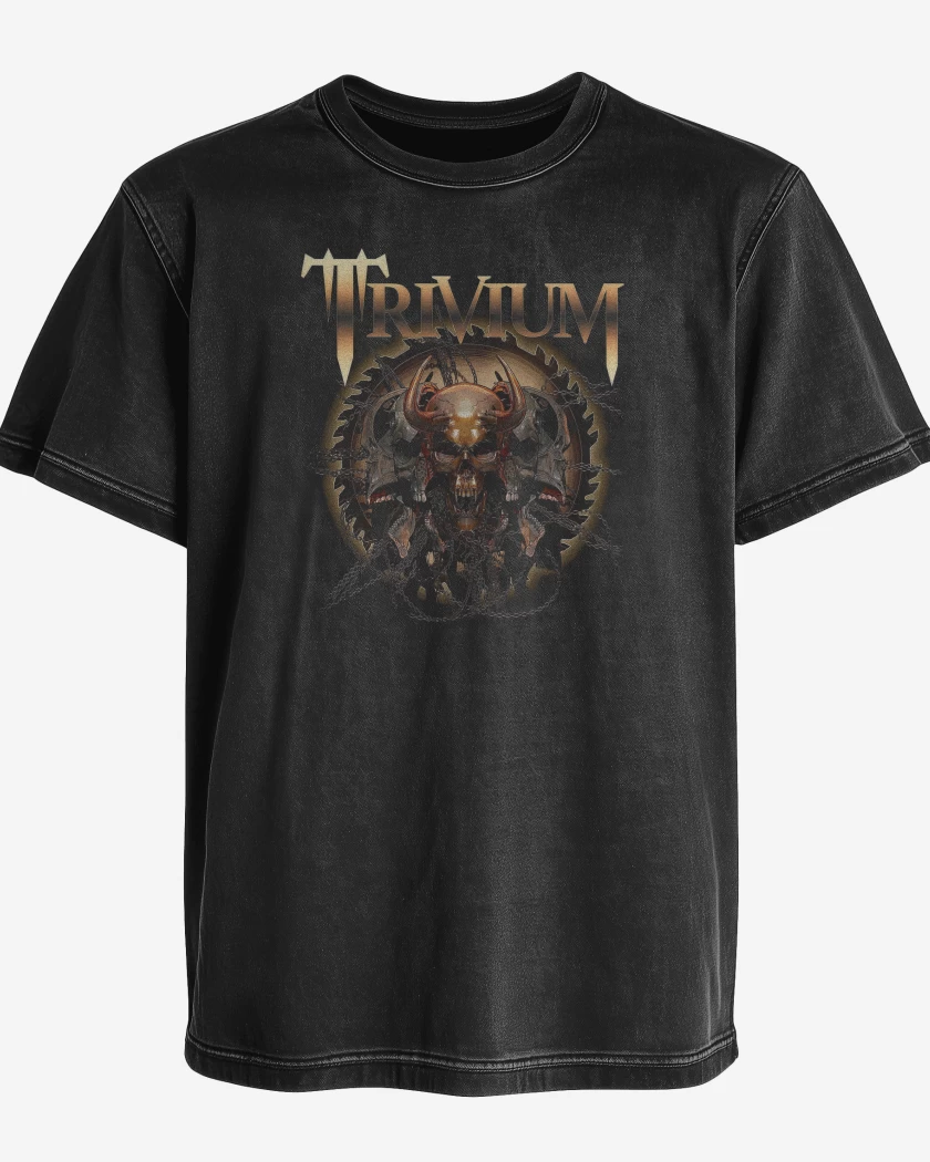 Polera desgastada Negro de Trivium Gear