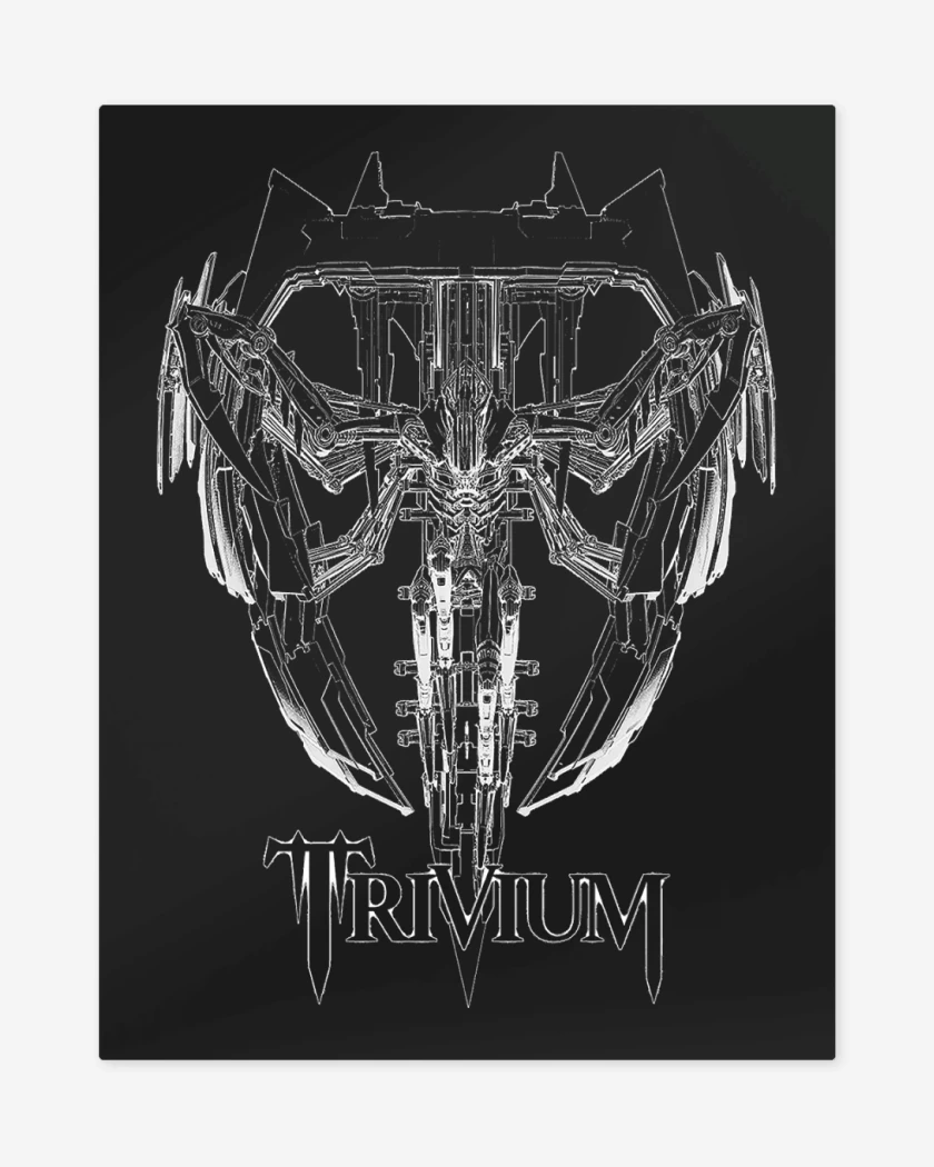 Print metalico Negro de Trivium Vengeance