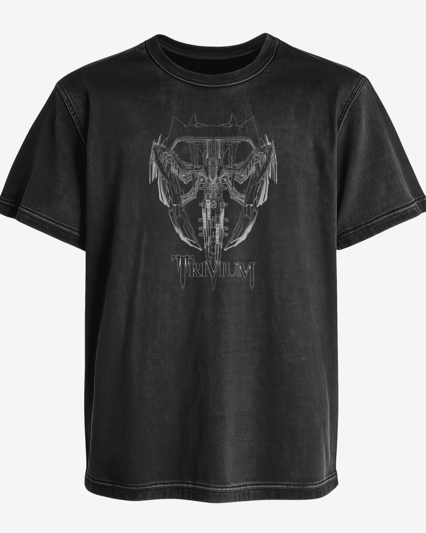 Polera desgastada Negro de Trivium Vengeance