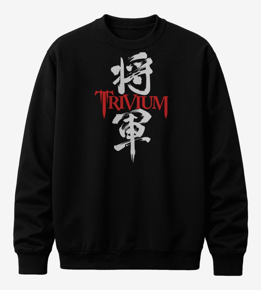 Poleron polo Negro de Trivium Shogun Red