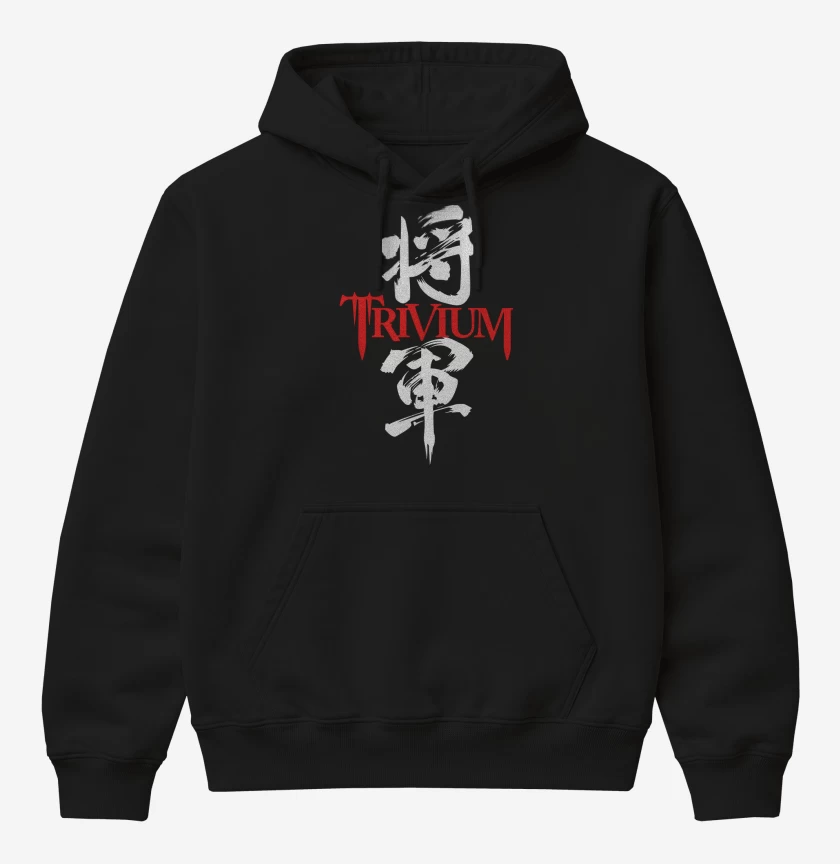 Poleron Canguro básico Negro de Trivium Shogun Red