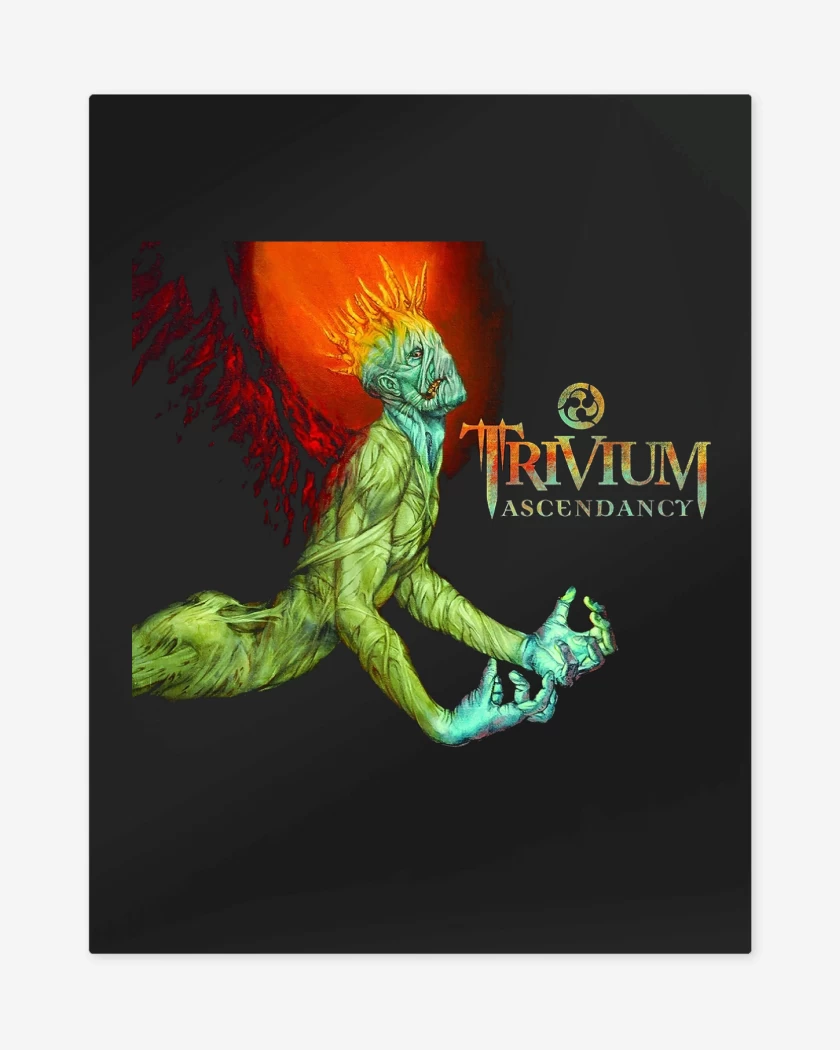 Print metalico Negro de Trivium Ascendancy v2