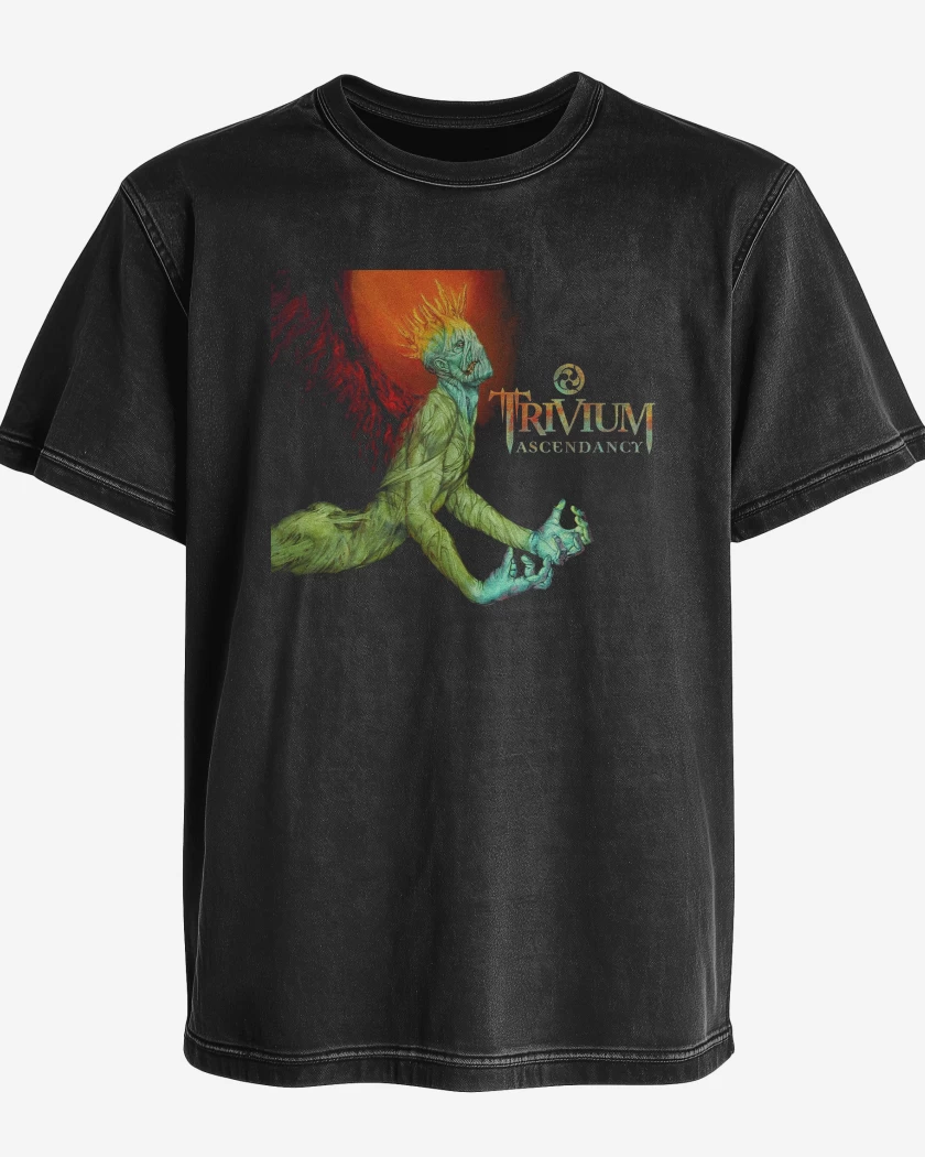 Polera desgastada Negro de Trivium Ascendancy v2