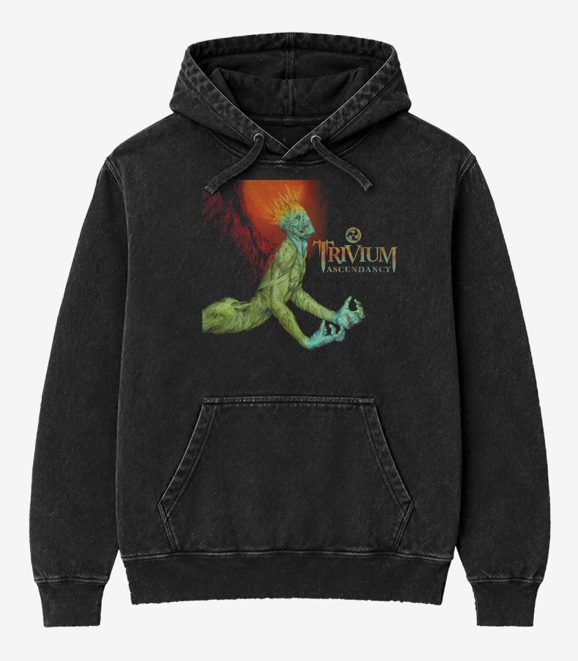 Poleron Canguro Acid Wash Negro de Trivium Ascendancy v2