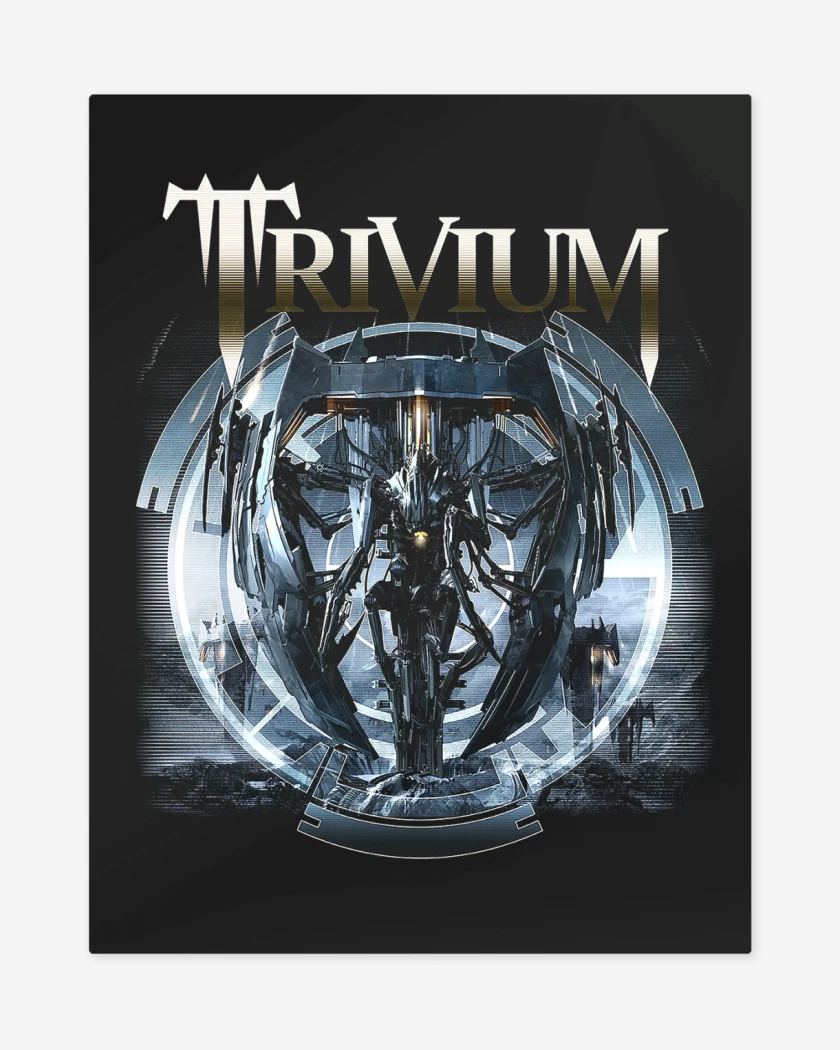 Print metalico Negro de Trivium Vengeance Falls