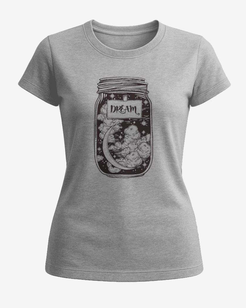 Polera de Mujer Gris Melange de Dream