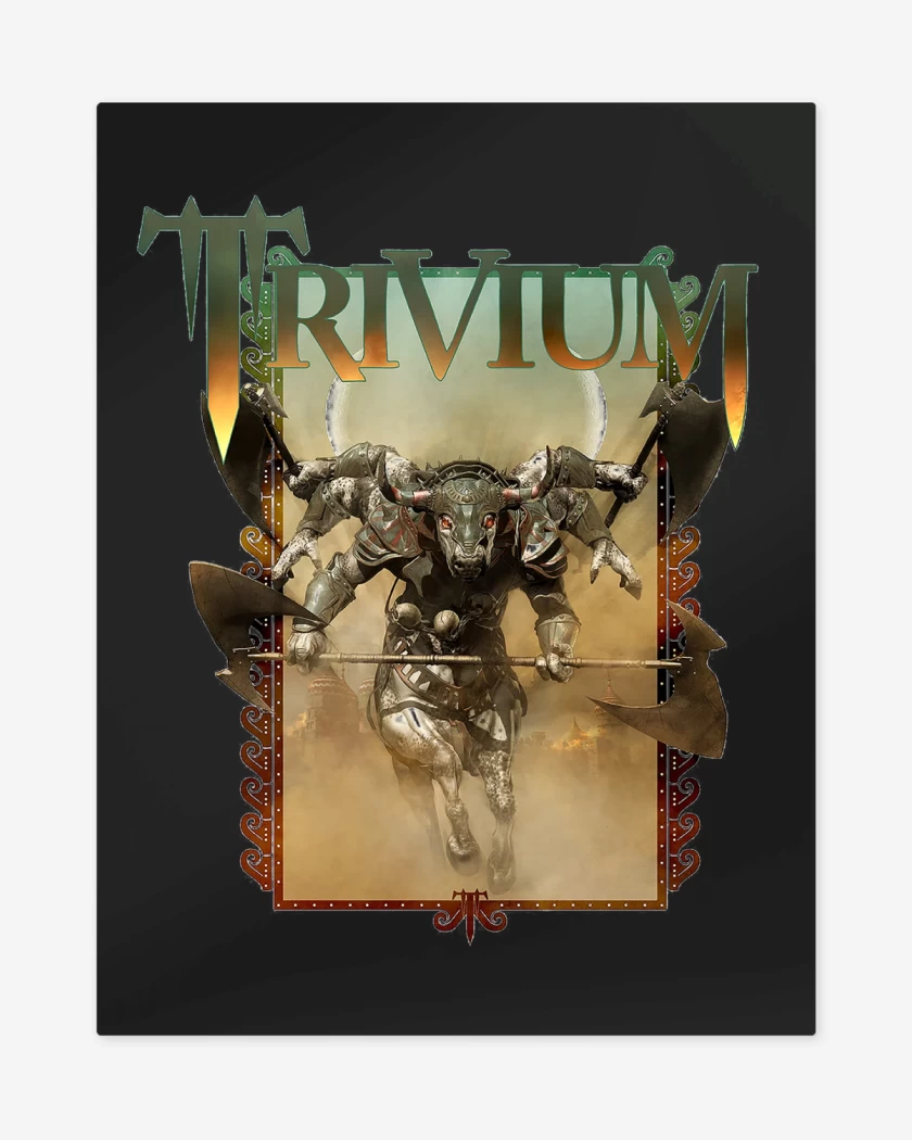 Print metalico Negro de Trivium Nandi