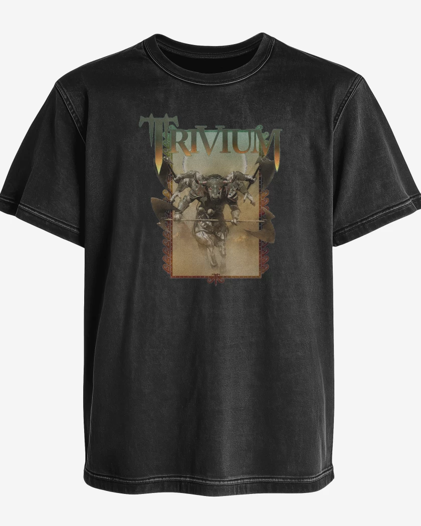 Polera desgastada Negro de Trivium Nandi