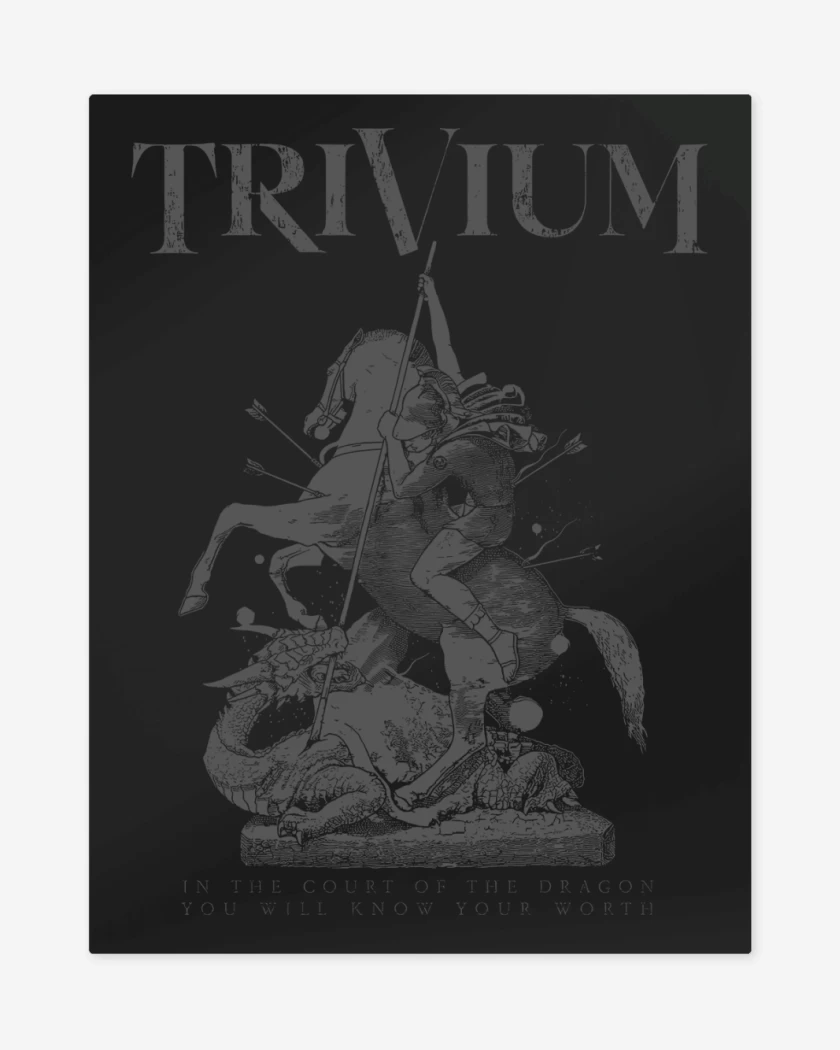 Print metalico Trivium Court of Dragon