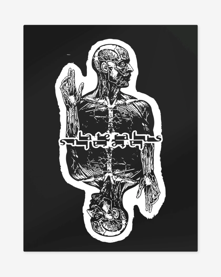 Print metalico Negro de Lateralus Tool 