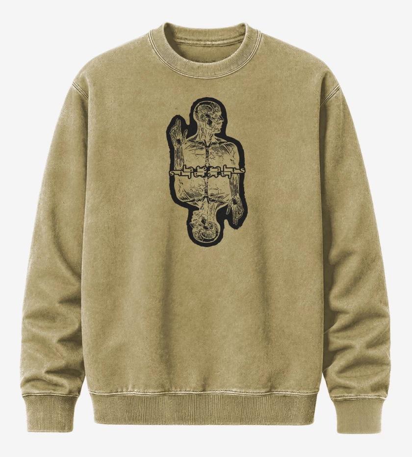 Poleron Polo Acid Wash Beige de Lateralus Tool N