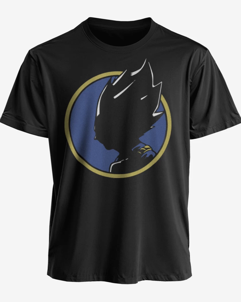 Polera premium Negro de Vegeta silueta