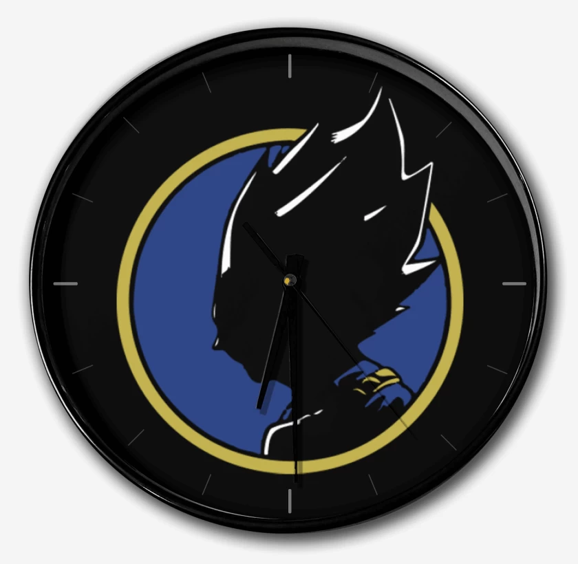 Reloj Negro de Vegeta silueta
