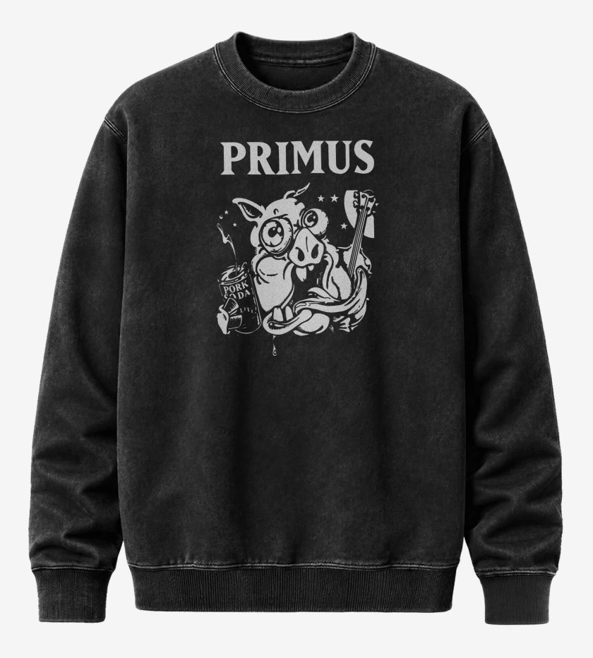 Poleron Polo Acid Wash Negro de Primus Cerdo