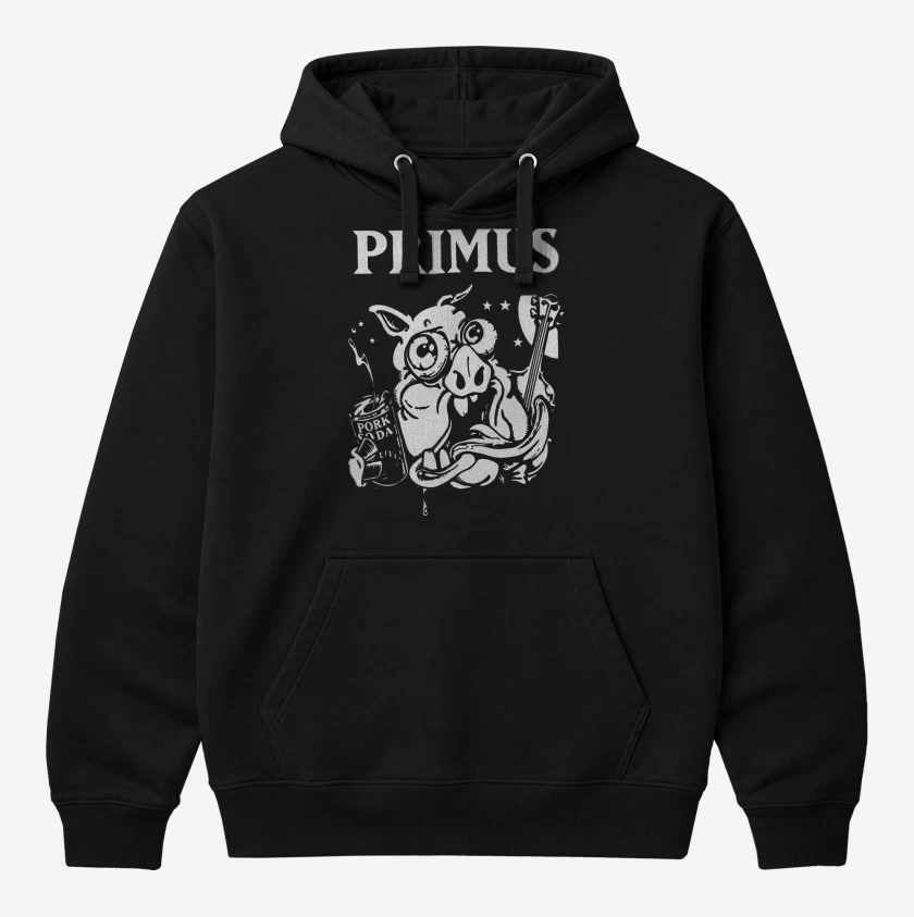 Polerón Canguro Negro de Primus Cerdo