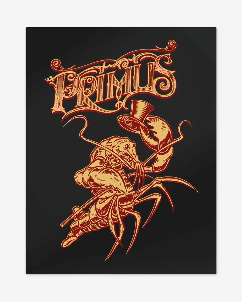 Print metalico Negro de Primus Langosta