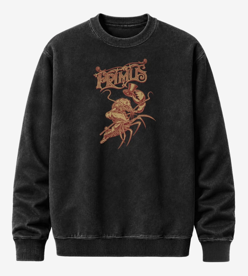 Poleron Polo Acid Wash Negro de Primus Langosta