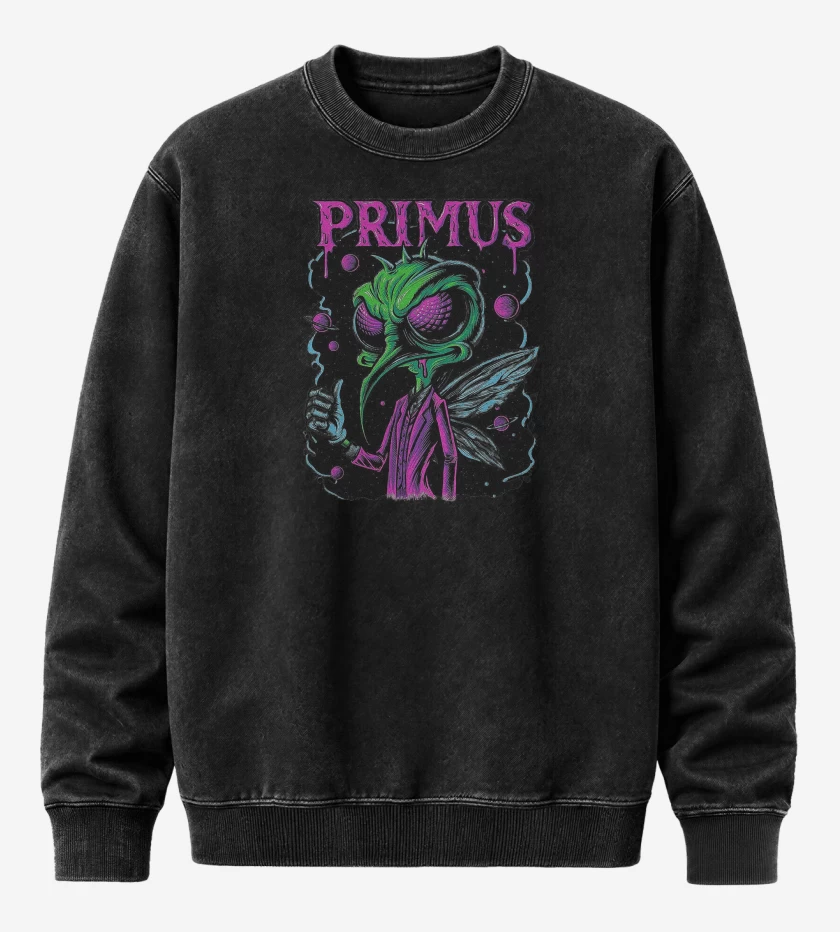 Poleron Polo Acid Wash Negro de Primus Zancudo
