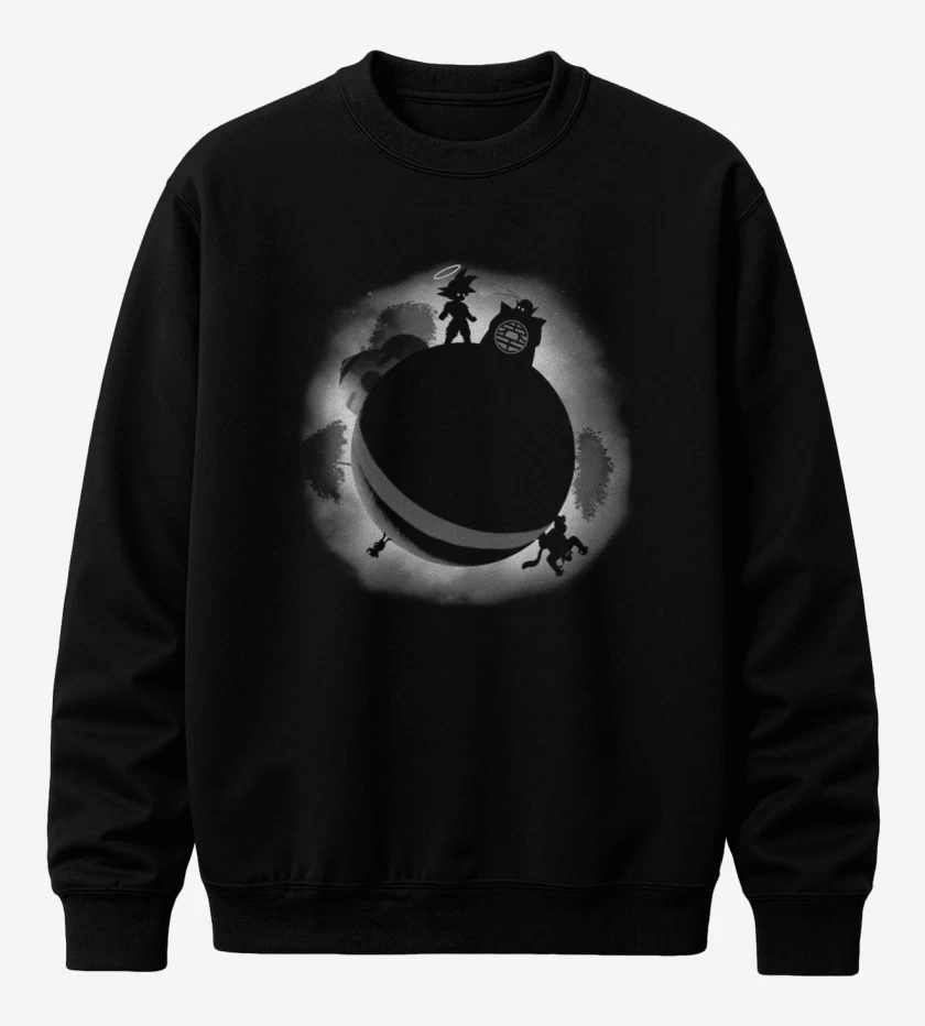Poleron polo Negro de Dragon ball limbo