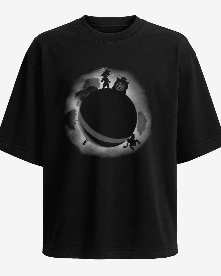 Polera Oversize Negro de Dragon ball limbo