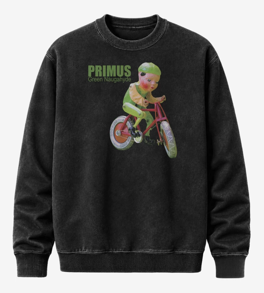 Poleron Polo Acid Wash Negro de Primus Green Naugahyde