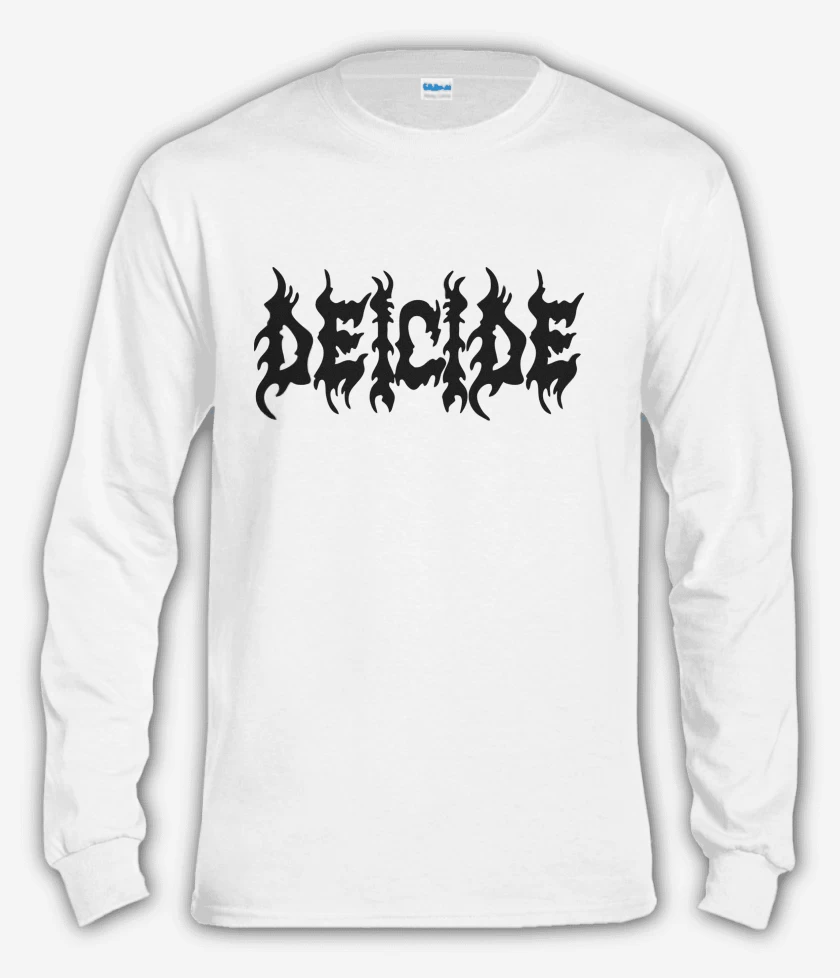 Polera manga larga Blanco de Deicide Logo N