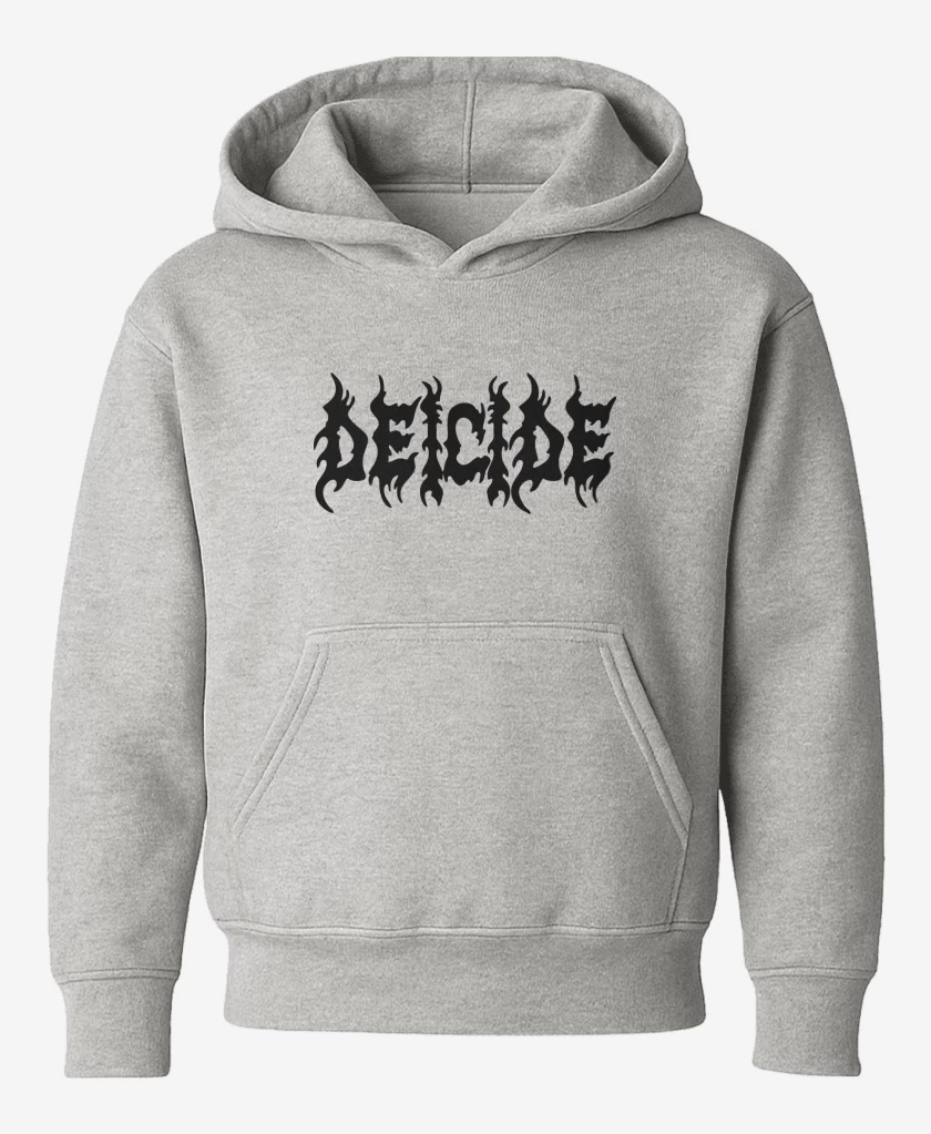 Poleron de niño Gris Melange de Deicide Logo N