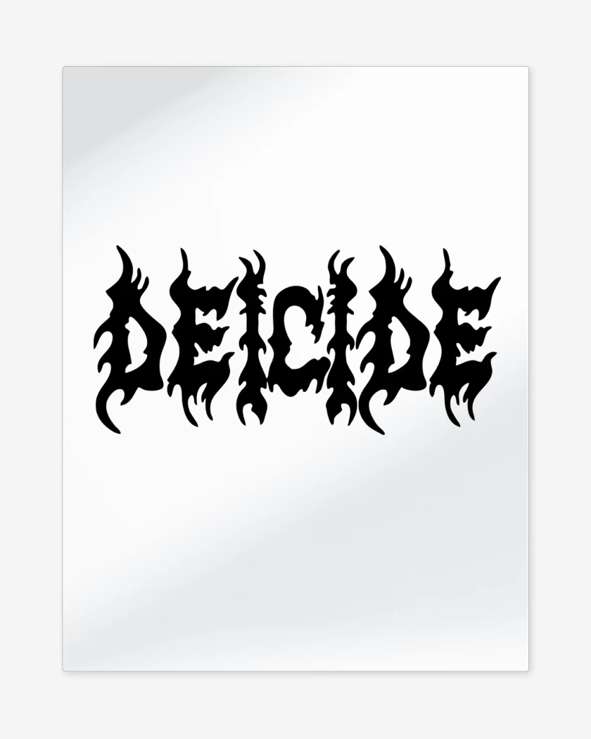 Print metalico Blanco de Deicide Logo N