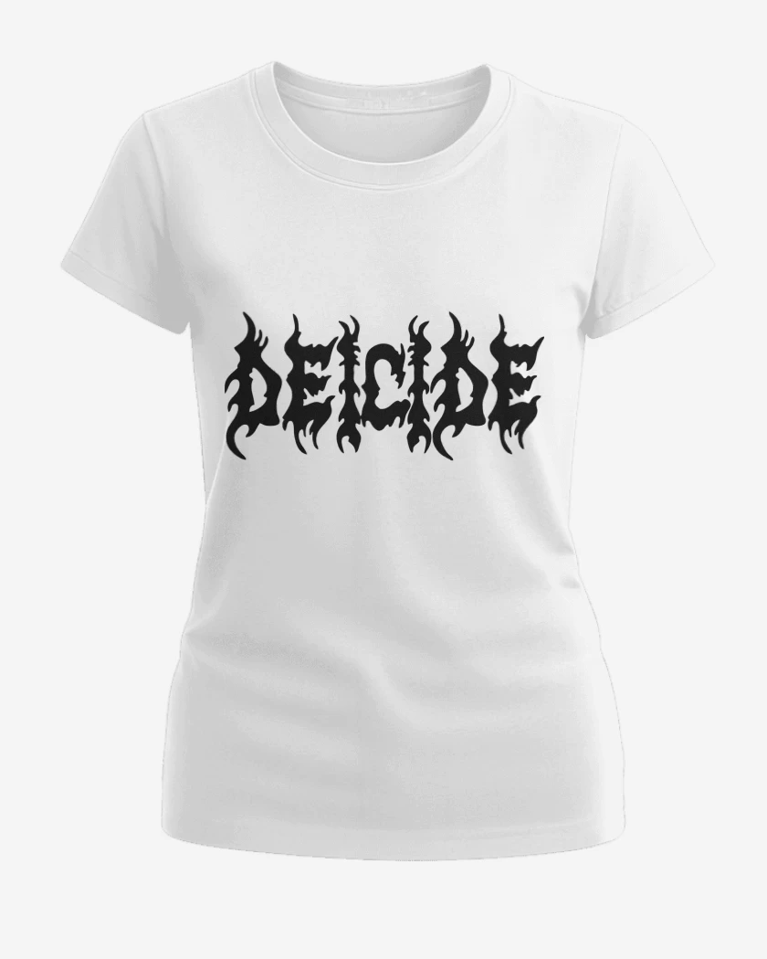 Polera de Mujer Blanco de Deicide Logo N