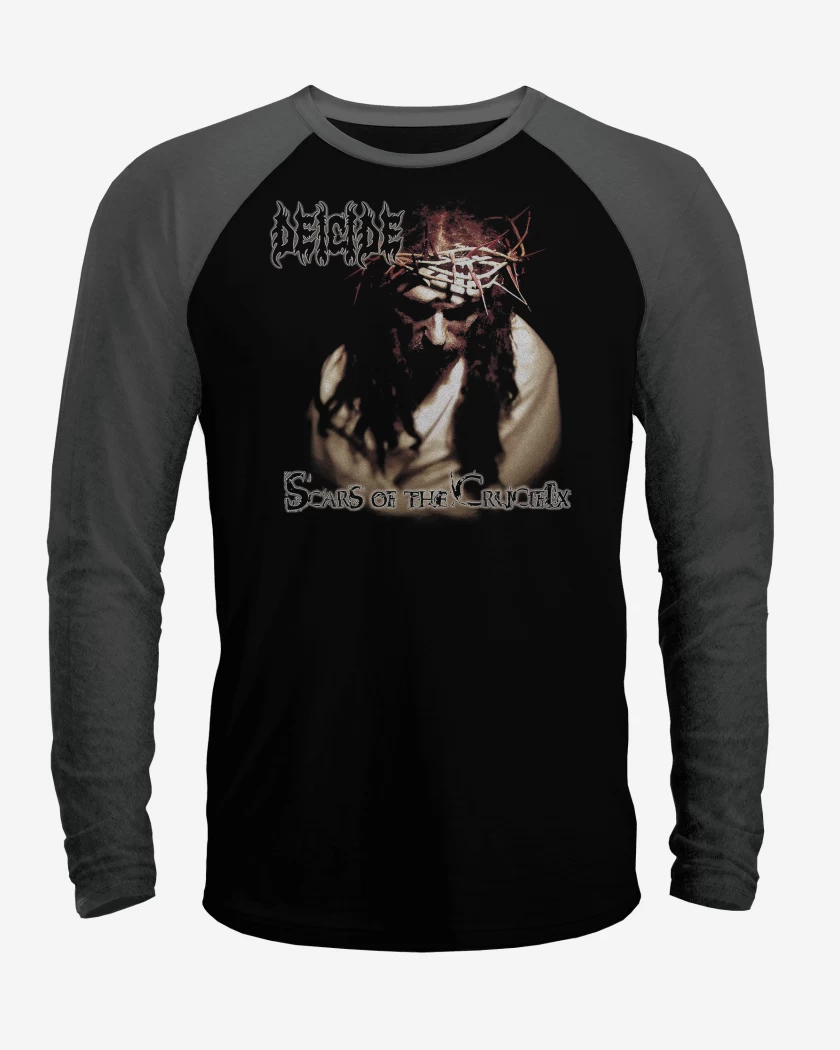Polera Raglan Deicide Scars of the Crucifix