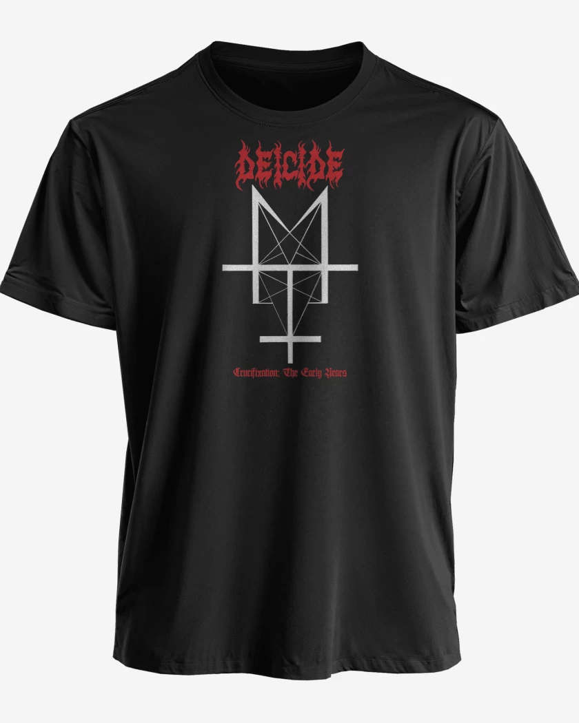 Polera premium Negro de Deicide Crucifixation
