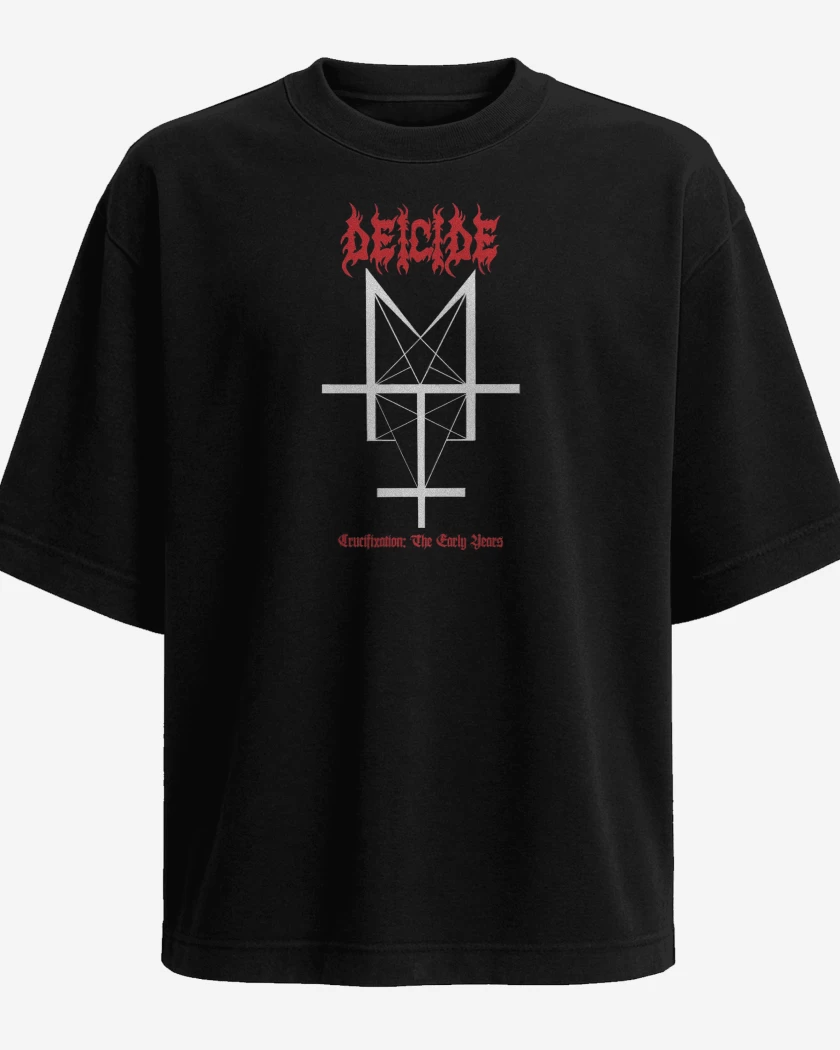 Polera Oversize Deicide Crucifixation