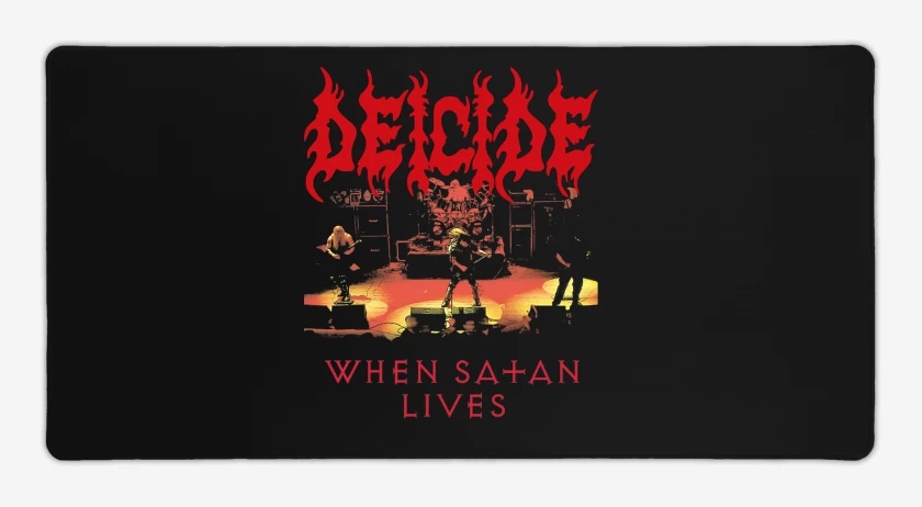 Mouse pad Gamer Negro de Deicide When Satan Lives