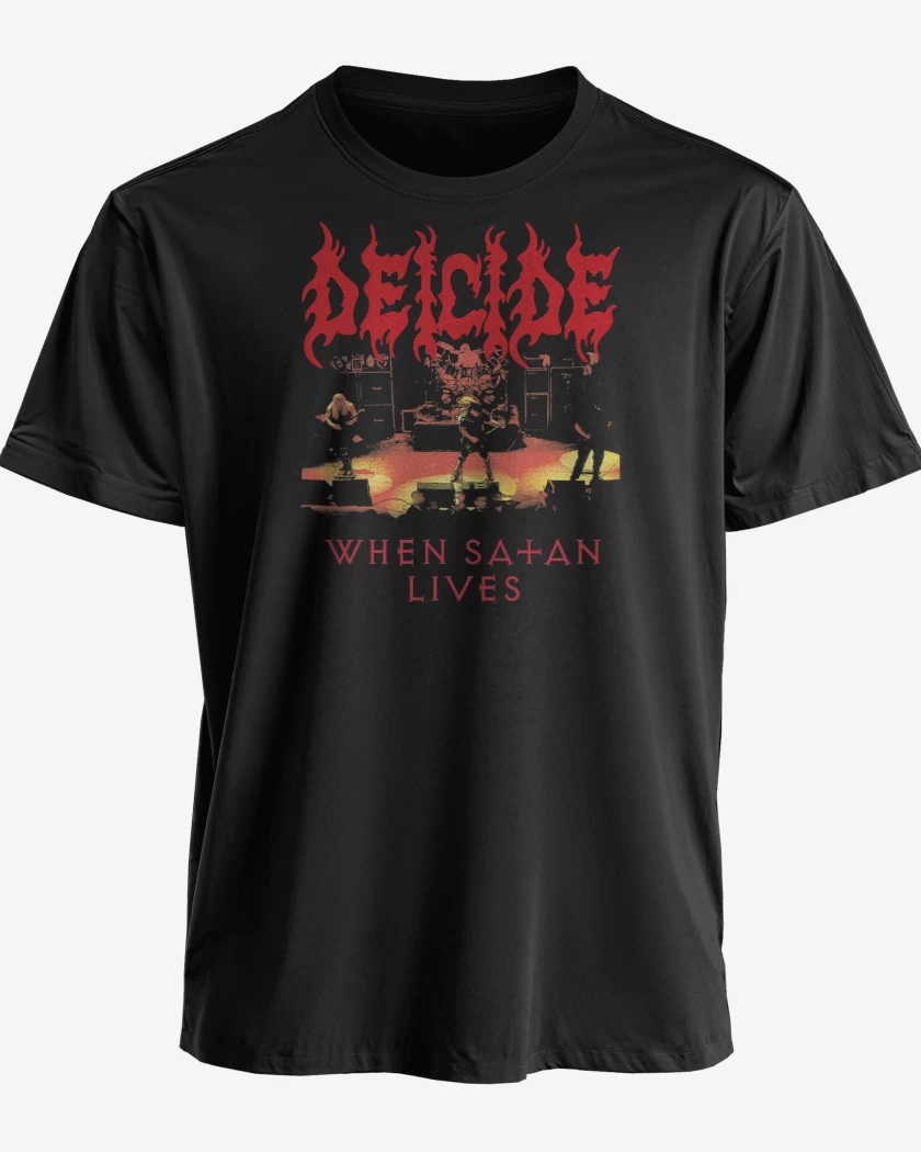 Polera Deicide When Satan Lives