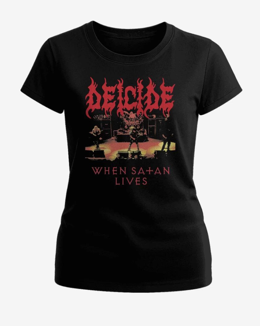 Polera de Mujer Negro de Deicide When Satan Lives