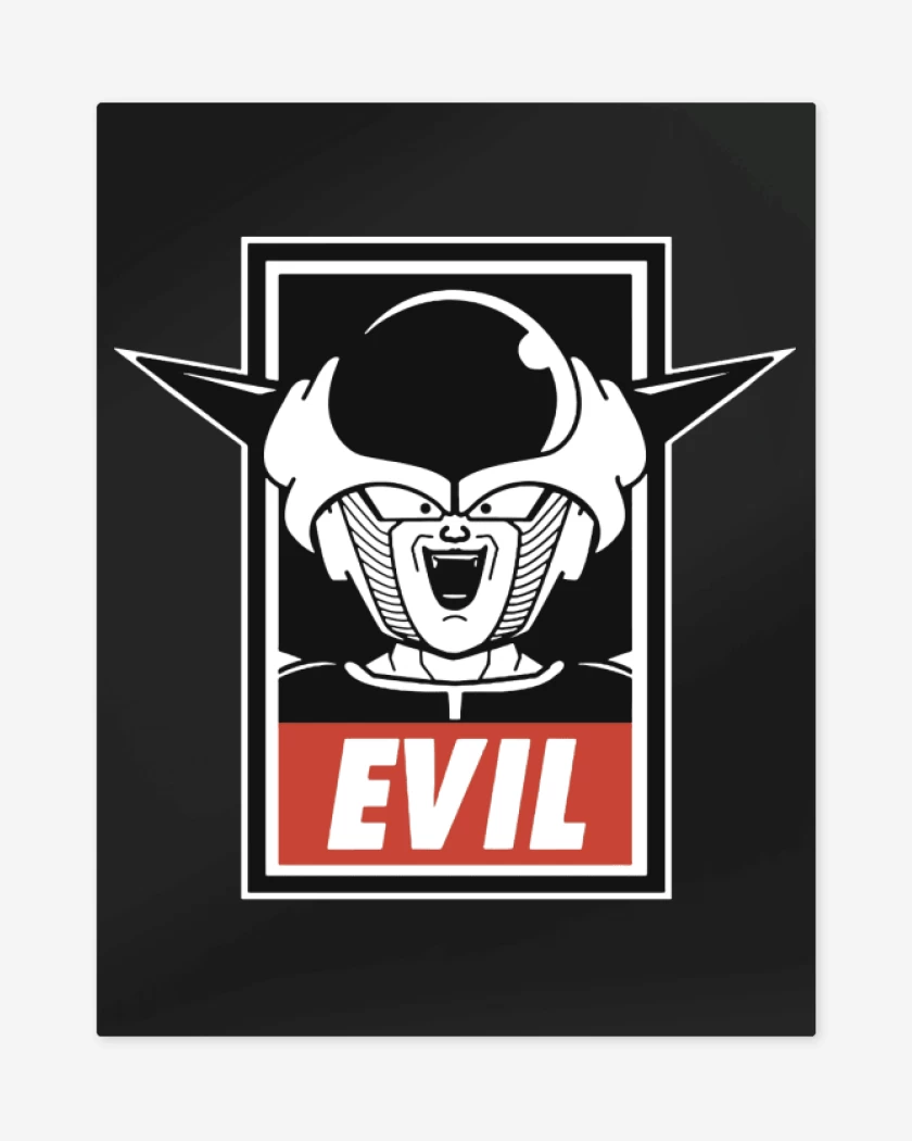 Print metalico Negro de Evil
