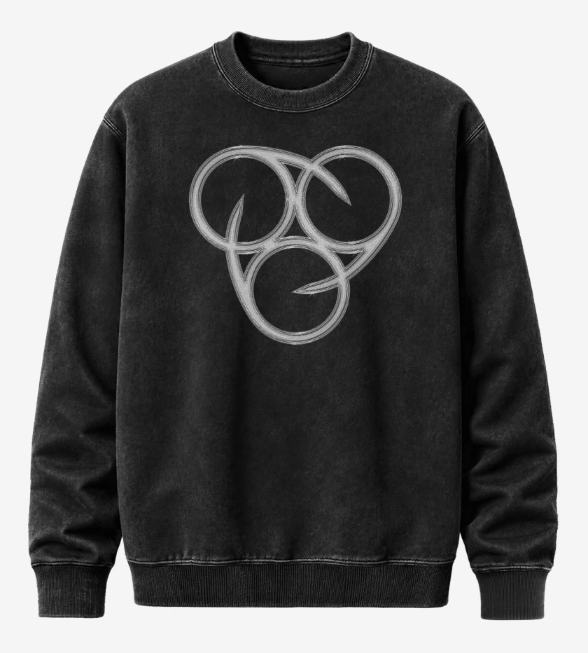 Poleron Polo Acid Wash Negro de Deicide 666