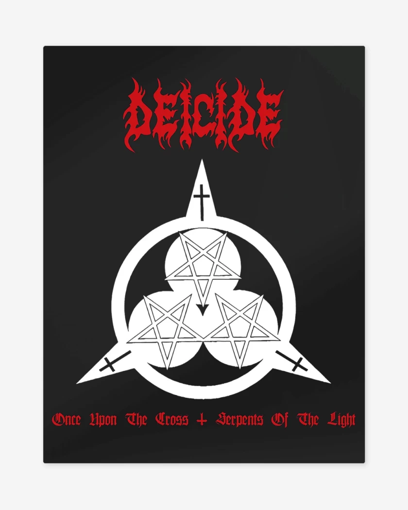 Print metalico Negro de Deicide Once Upon