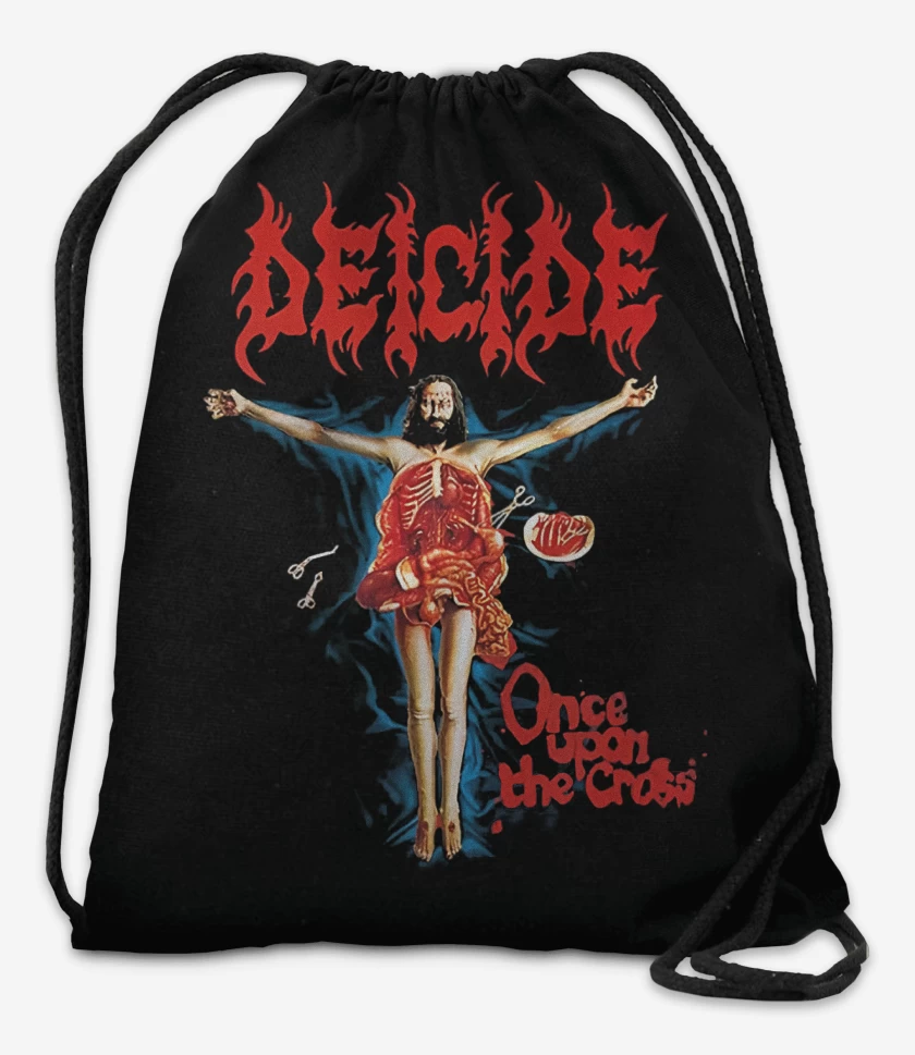 Mochila Negro de Deicide Once Upon the Cross