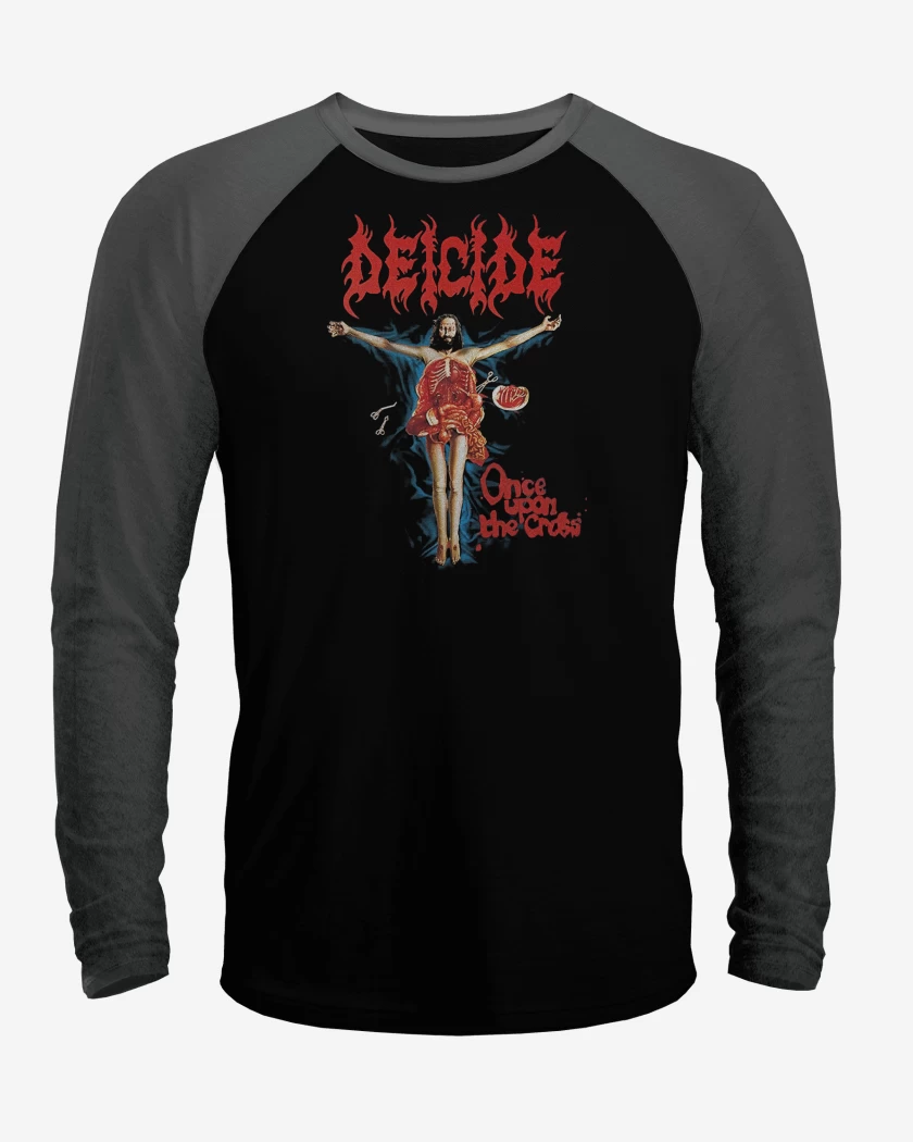 Polera Raglan Deicide Once Upon the Cross