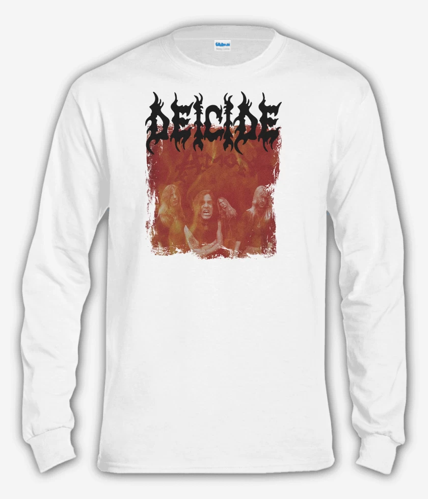 Polera manga larga Blanco de Deicide Amon