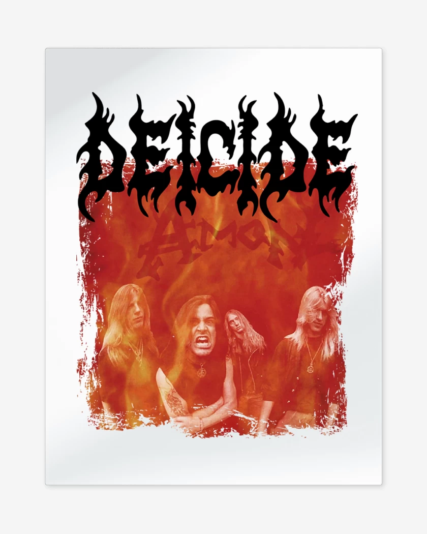 Print metalico Blanco de Deicide Amon