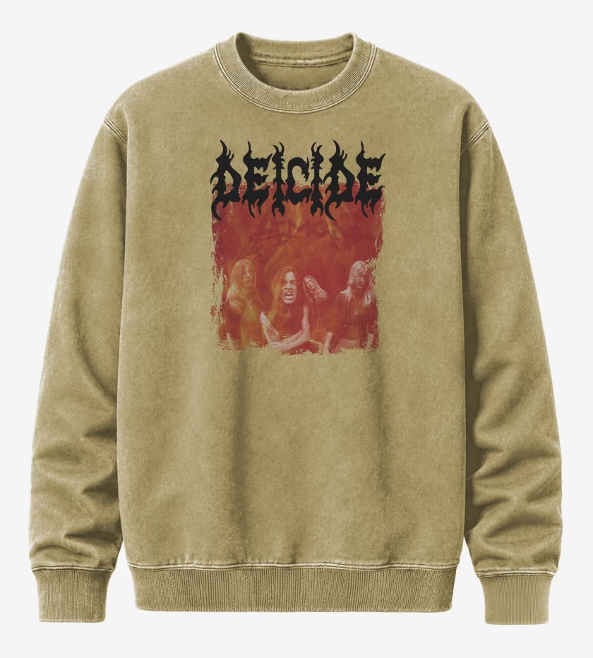 Poleron Polo Acid Wash Beige de Deicide Amon