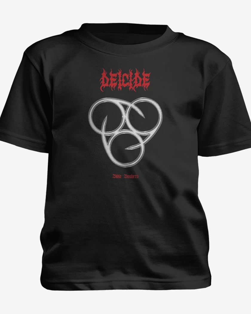 Polera de niño Negro de Deicide Bible Bashers