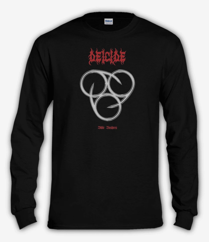 Polera manga larga Negro de Deicide Bible Bashers