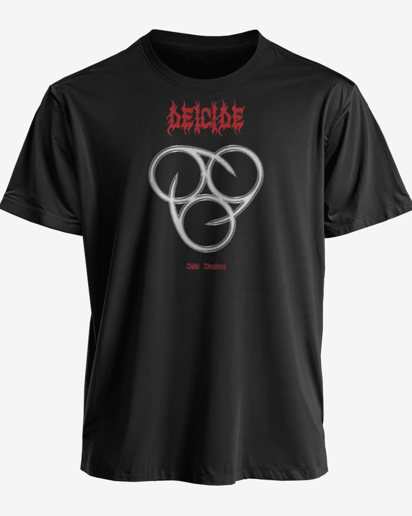 Polera premium Negro de Deicide Bible Bashers