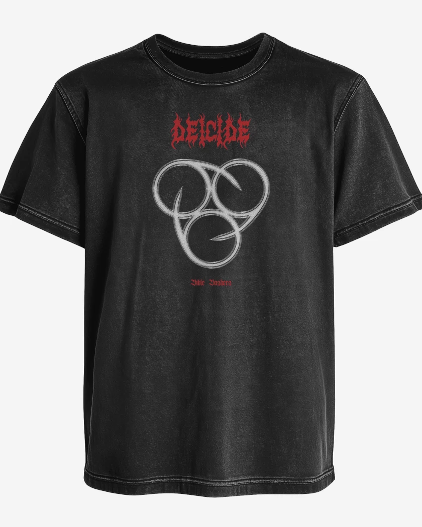 Polera desgastada Deicide Bible Bashers
