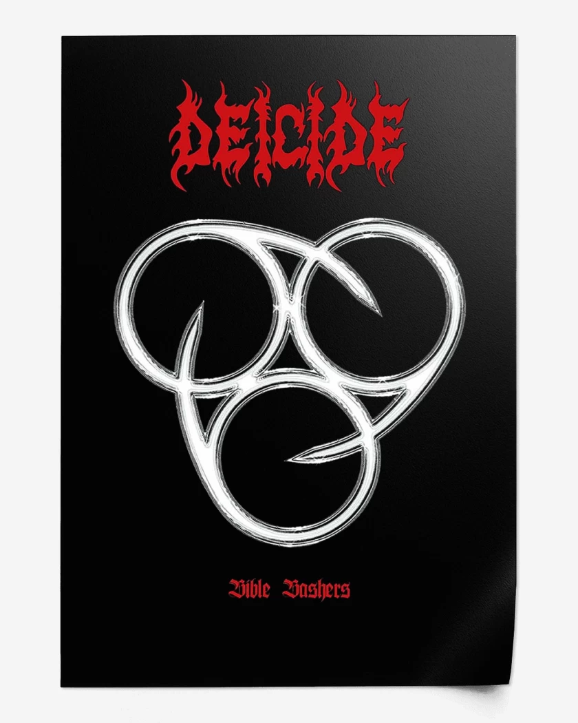 Print Negro de Deicide Bible Bashers